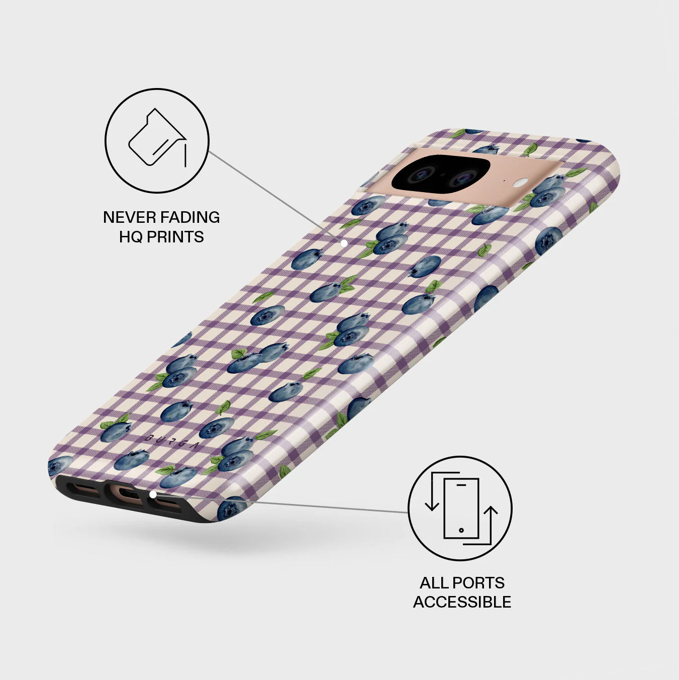Blueberry Muffin - Google Pixel 8 Case - Image 3