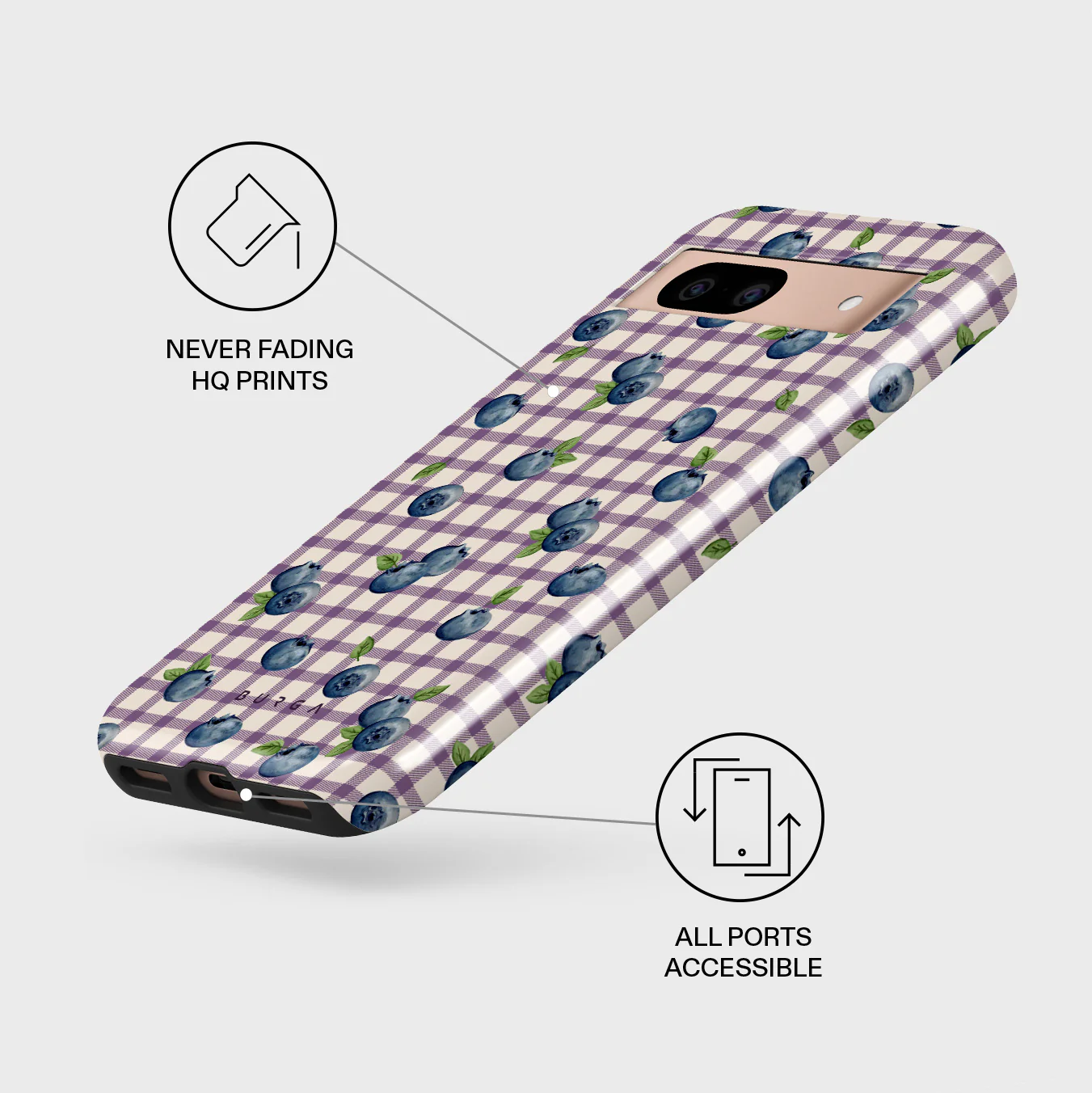 Blueberry Muffin - Google Pixel 8a Case - Image 3