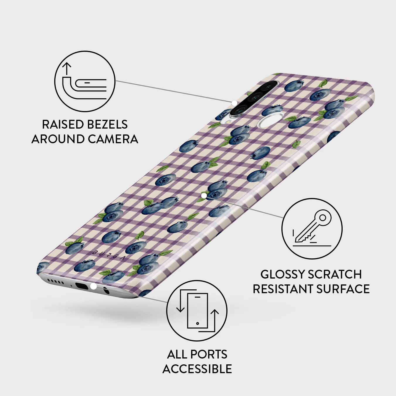 Blueberry Muffin - Huawei P30 Lite Case - Image 3