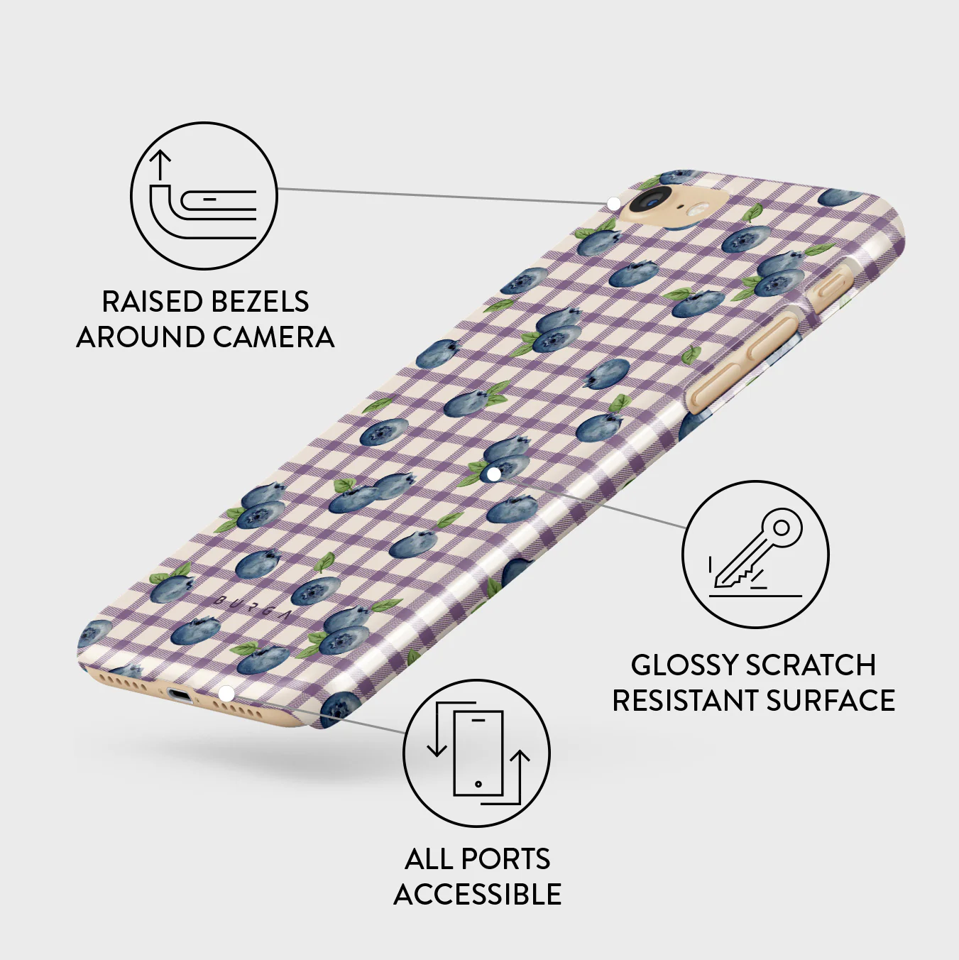 Blueberry Muffin - iPhone SE (2020) Case - Image 3