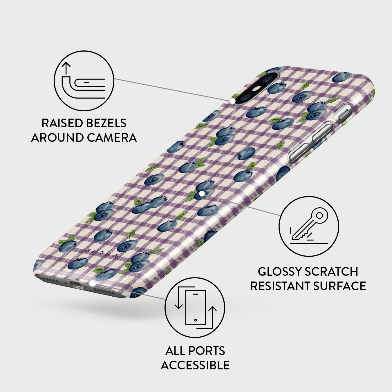 Blueberry Muffin - iPhone X / XS Case - Image 3