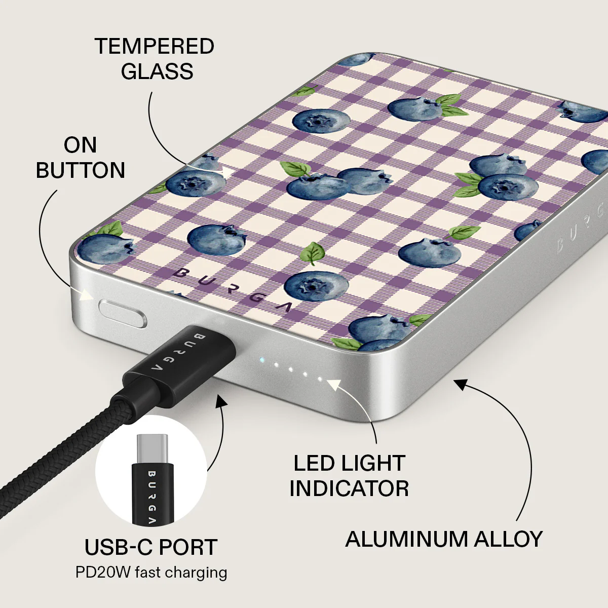 Blueberry Muffin - Magnetic Power Bank - Image 30