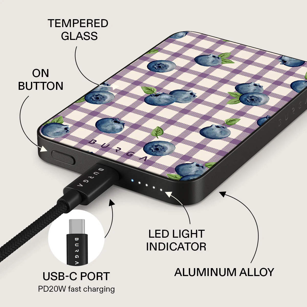 Blueberry Muffin - Magnetic Power Bank - Image 5