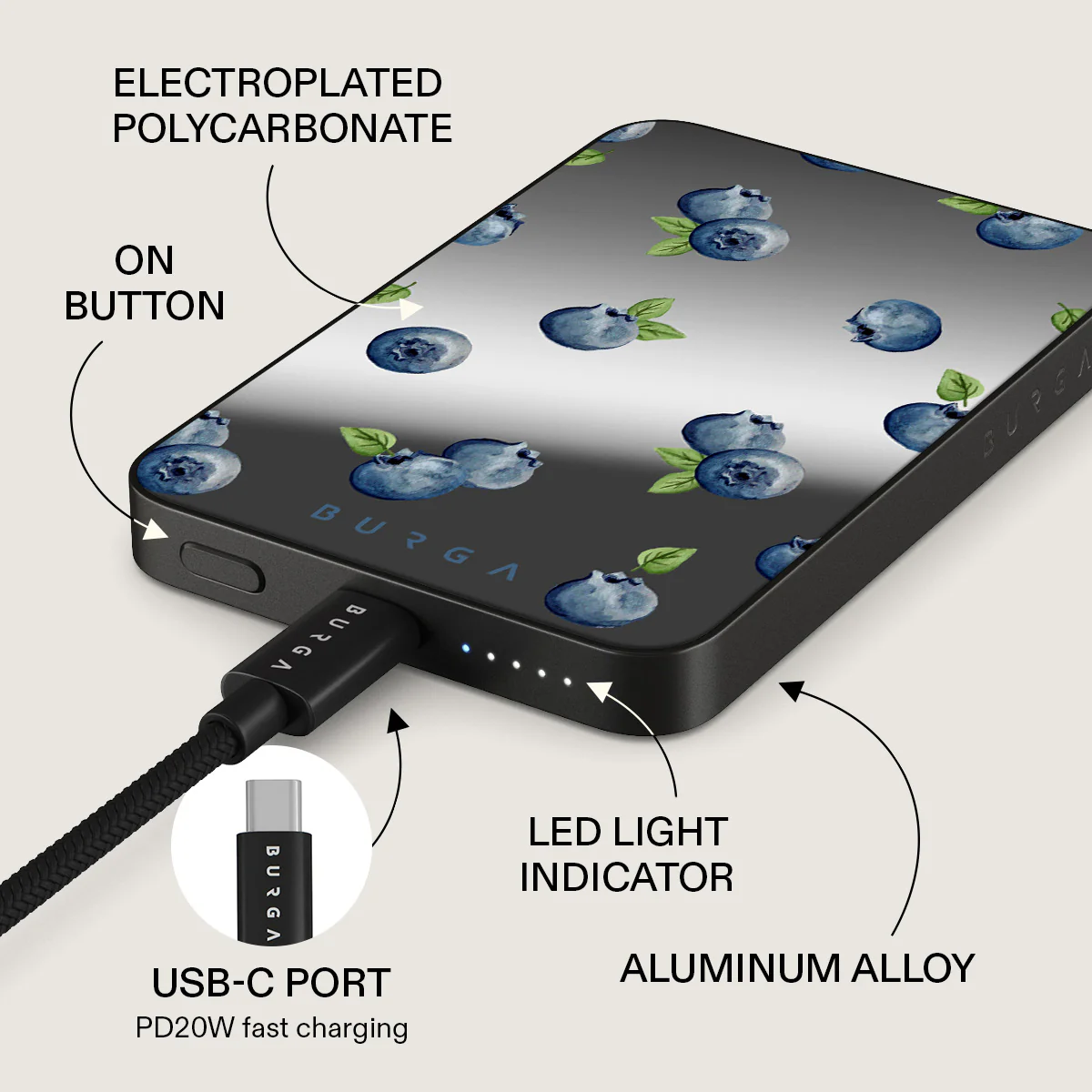 Blueberry Muffin - Magnetic Power Bank - Image 50