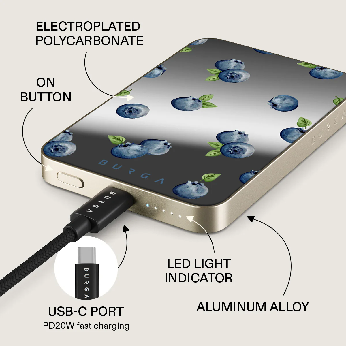 Blueberry Muffin - Magnetic Power Bank - Image 55