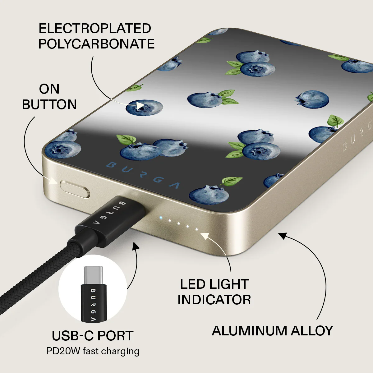 Blueberry Muffin - Magnetic Power Bank - Image 70