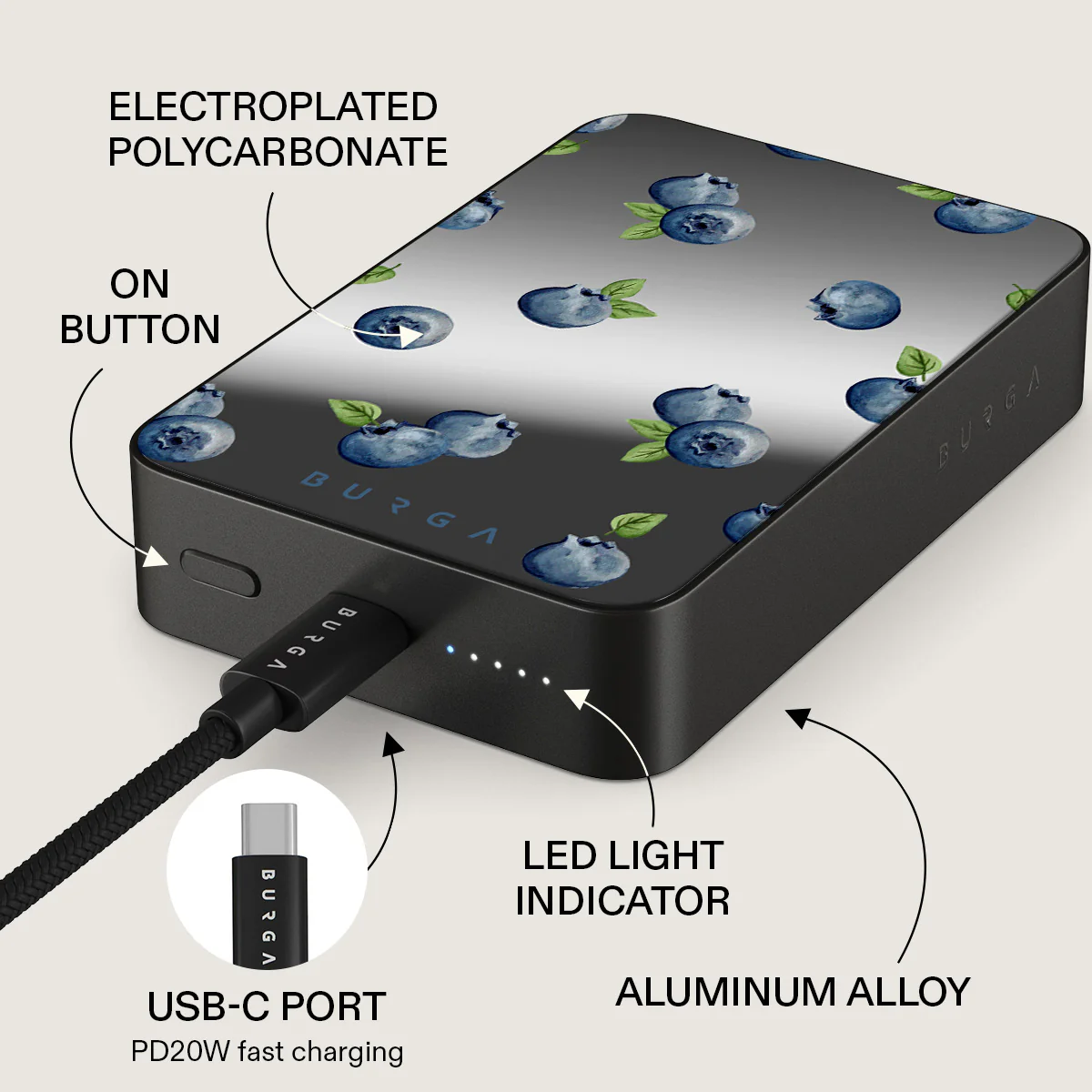 Blueberry Muffin - Magnetic Power Bank - Image 80