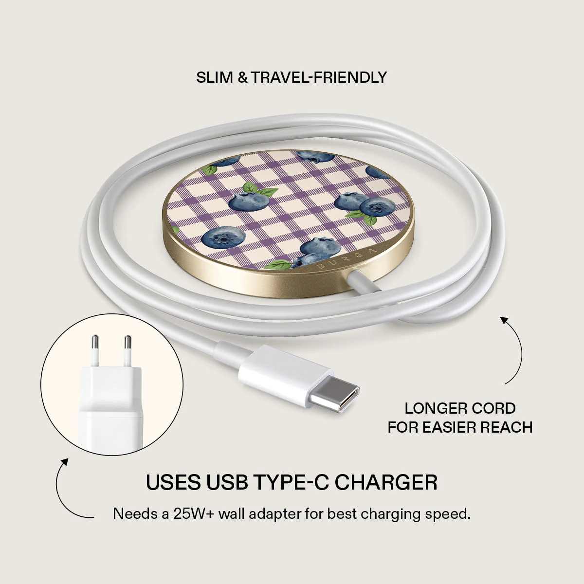 Blueberry Muffin - Magnetic Wireless Charger - Image 3