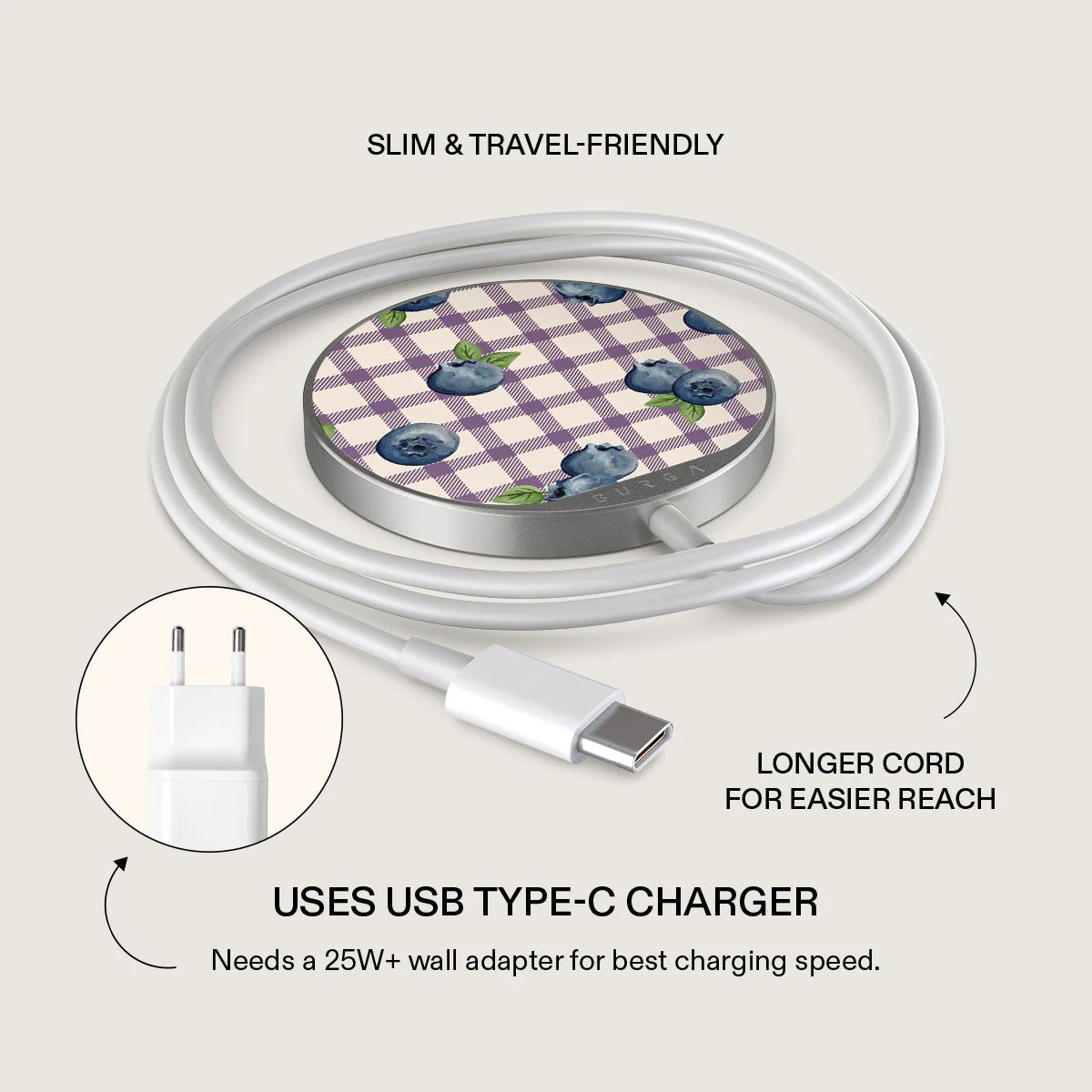 Blueberry Muffin - Magnetic Wireless Charger - Image 9