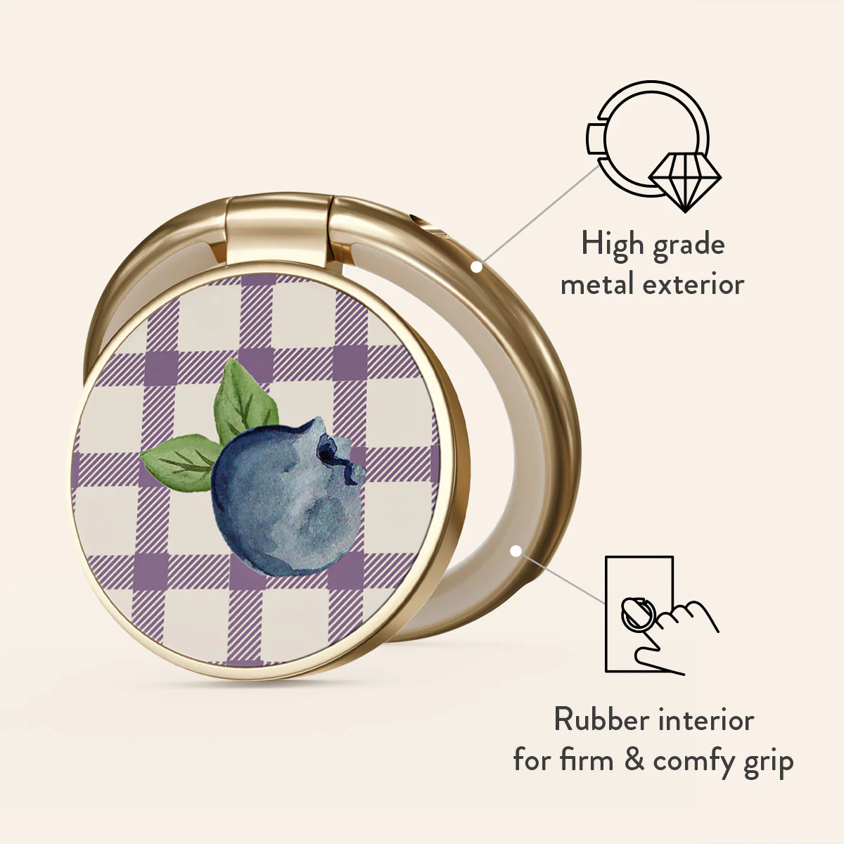 Blueberry Muffin - Adhesive Ring Holder - Image 7