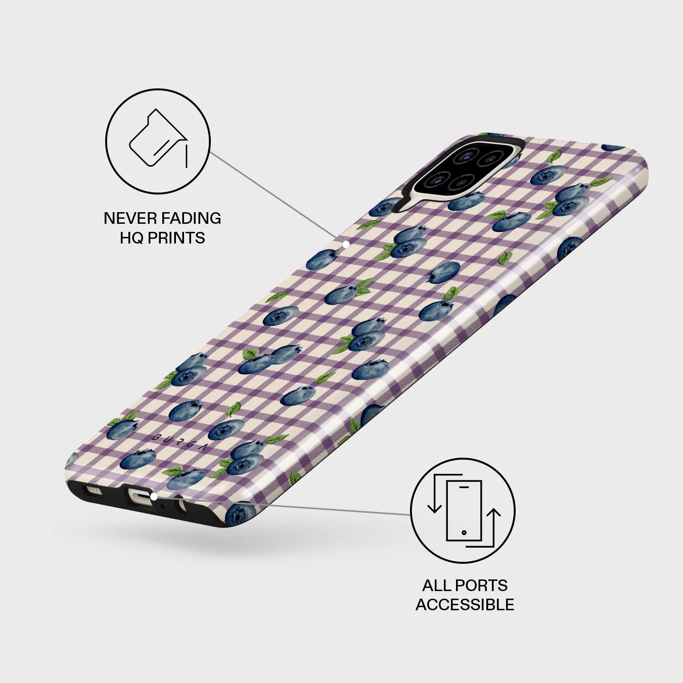Blueberry Muffin - Samsung Galaxy A12 4G Case - Image 3