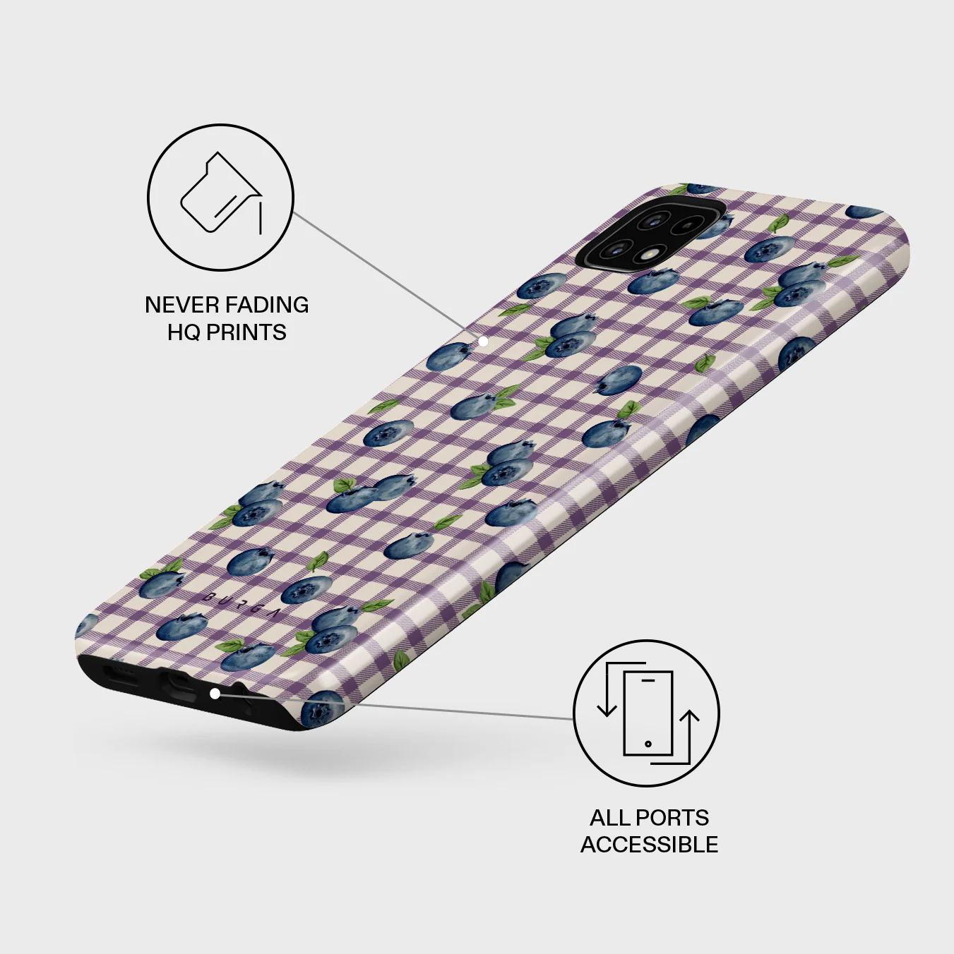 Blueberry Muffin - Samsung Galaxy A22 5G Case - Image 3