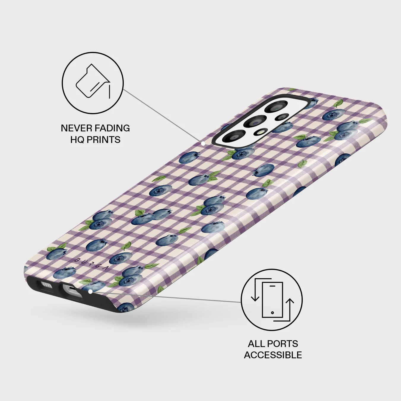 Blueberry Muffin - Samsung Galaxy A23 4G / 5G Case - Image 3