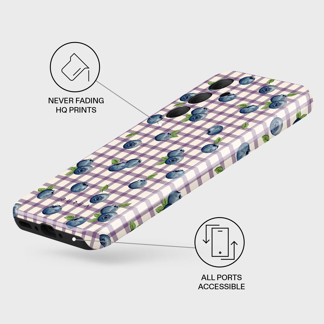 Blueberry Muffin - Samsung Galaxy A35 Case - Image 3