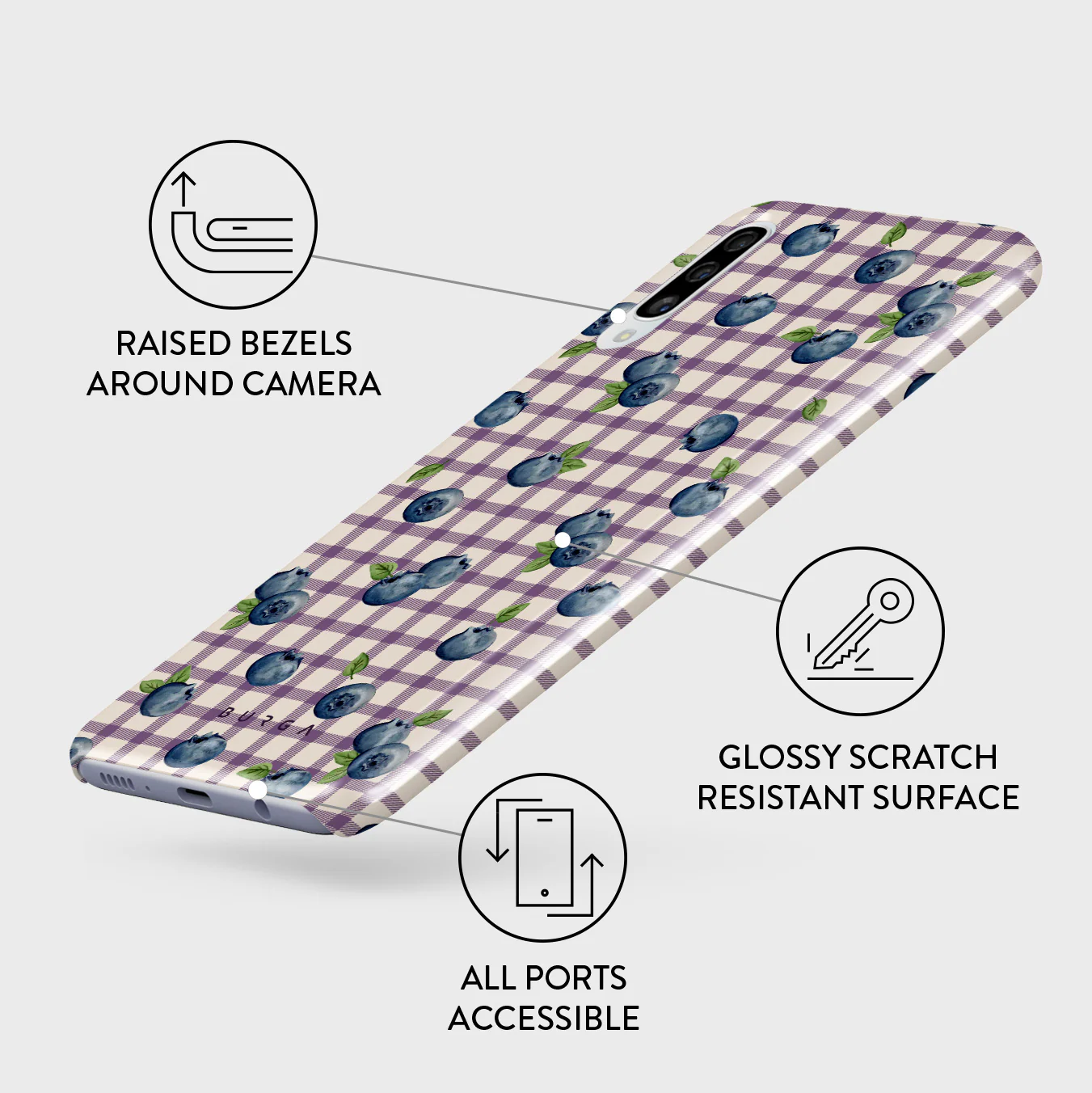 Blueberry Muffin - Samsung Galaxy A50 Case - Image 3