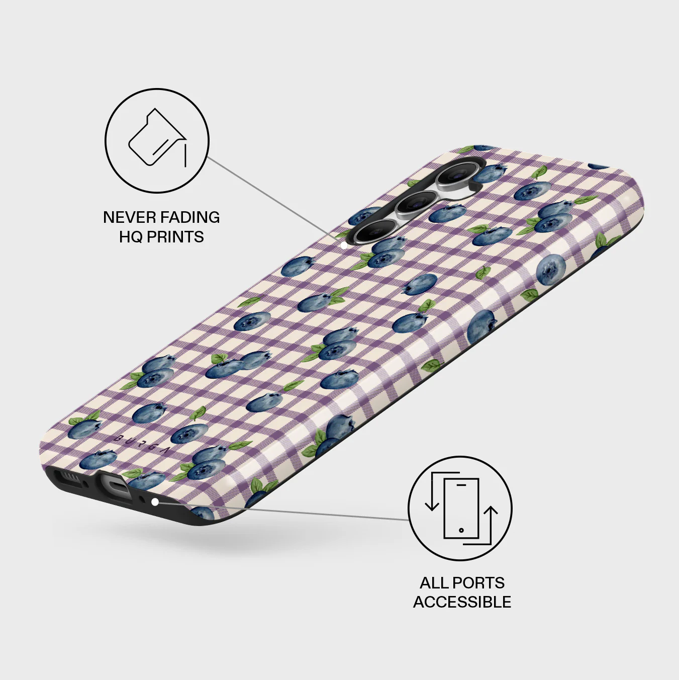 Blueberry Muffin - Samsung Galaxy A55 Case - Image 3