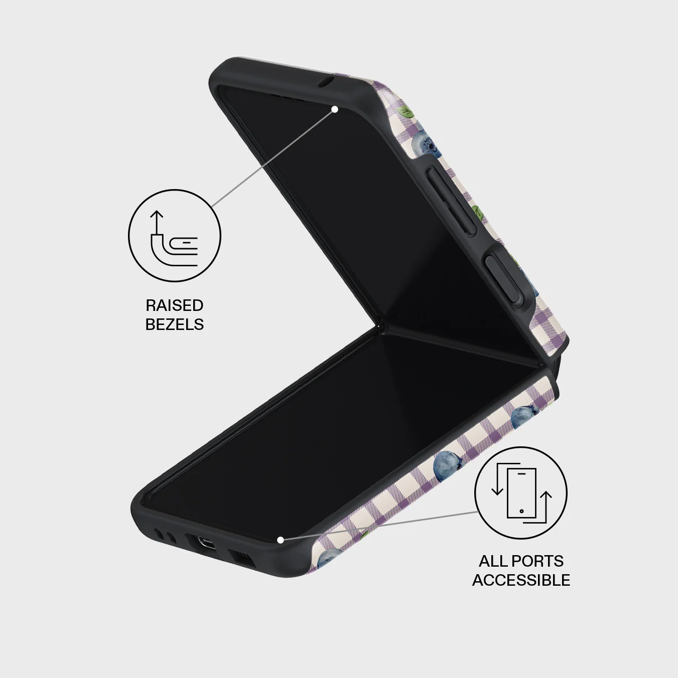 Blueberry Muffin - Samsung Galaxy Z Flip 3 Case - Image 3