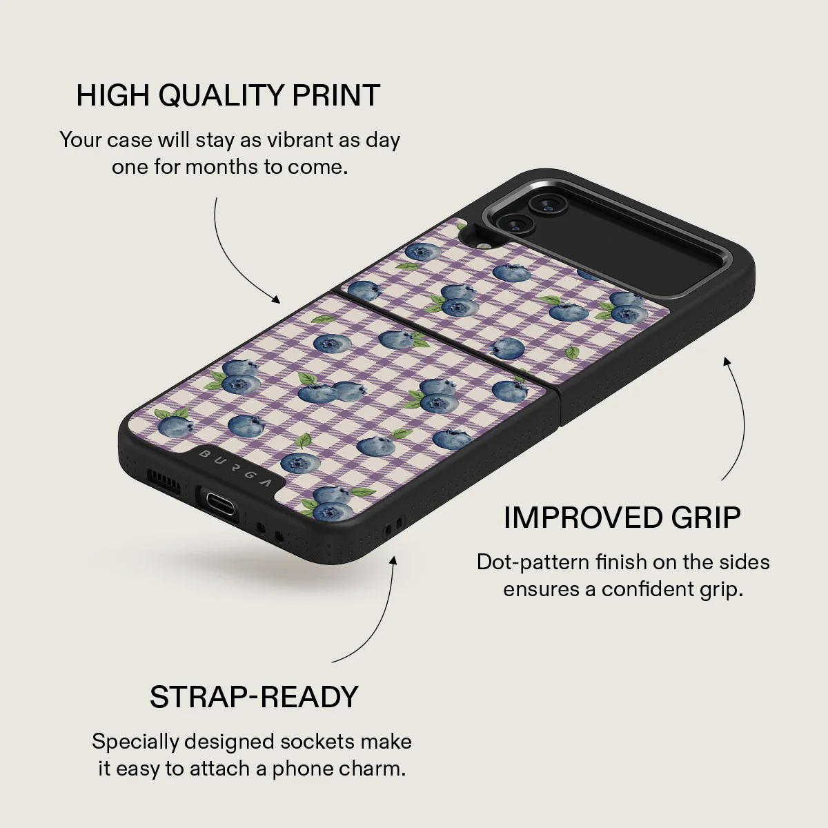 Blueberry Muffin - Samsung Galaxy Z Flip 4 Case - Image 24