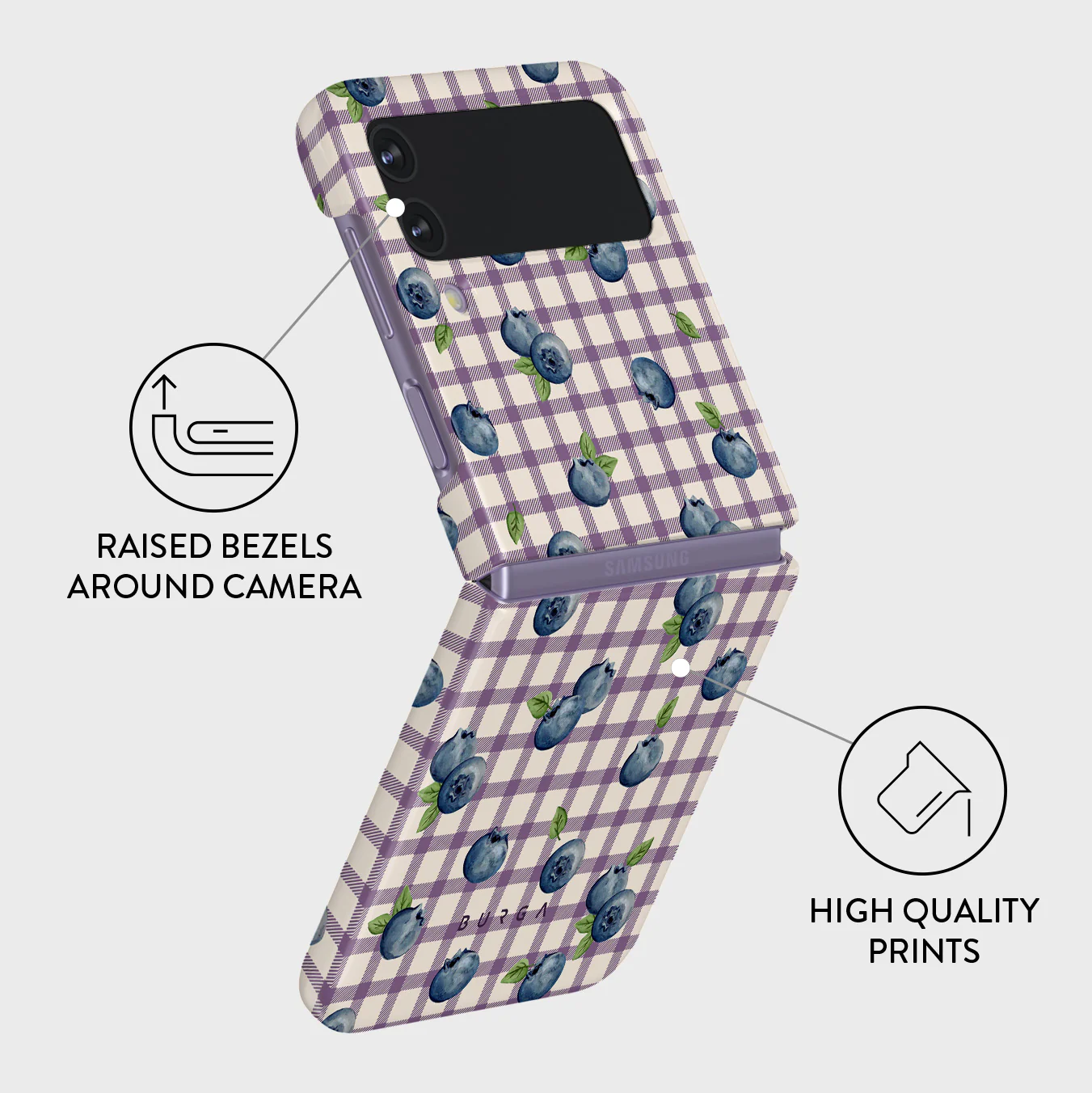 Blueberry Muffin - Samsung Galaxy Z Flip 4 Case - Image 3