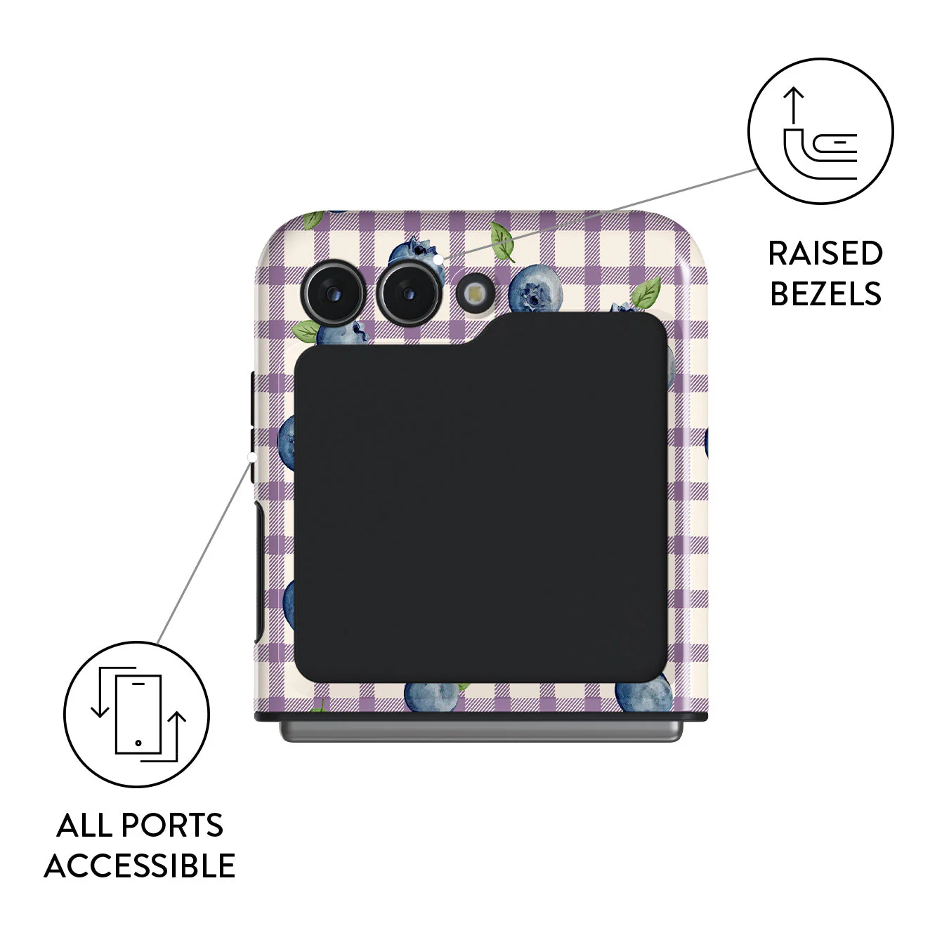 Blueberry Muffin - Samsung Galaxy Z Flip 5 Case - Image 3