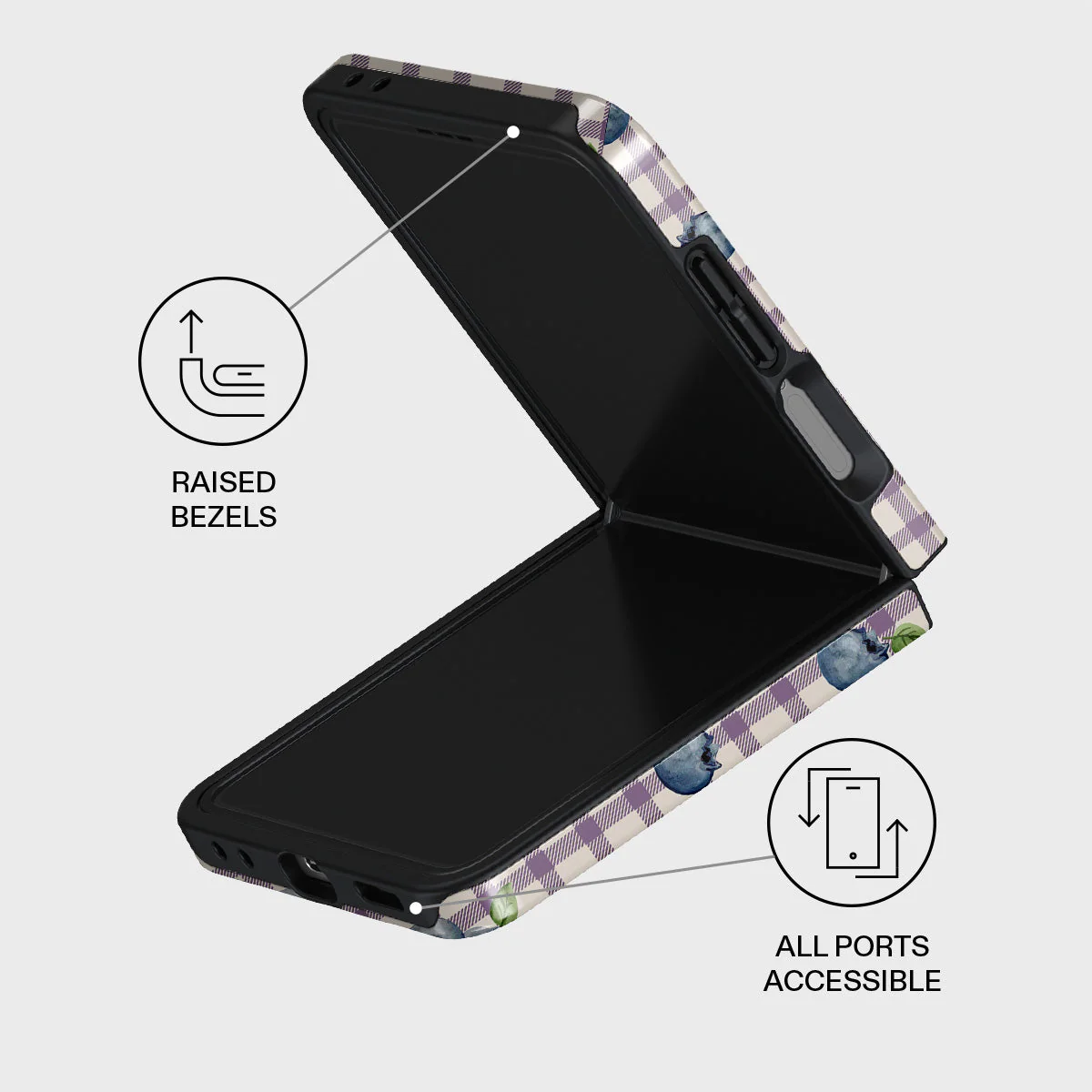 Blueberry Muffin - Samsung Galaxy Z Flip 7 Case - Image 3