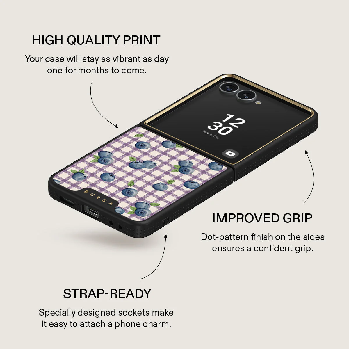 Blueberry Muffin - Samsung Galaxy Z Flip 7 Case - Image 9