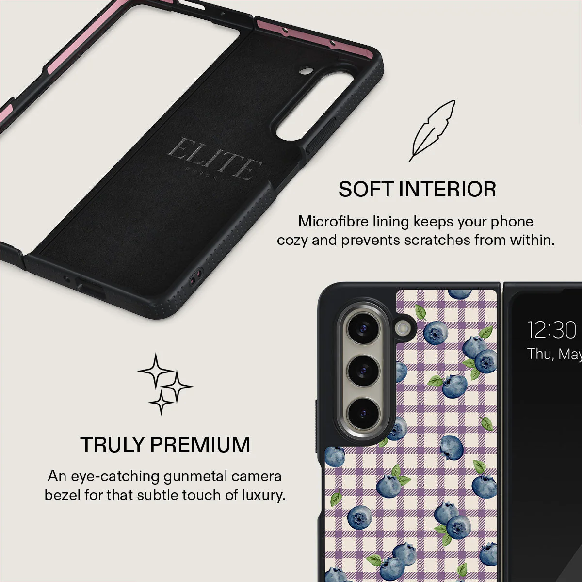 Blueberry Muffin - Samsung Galaxy Z Fold 5 Case - Image 13