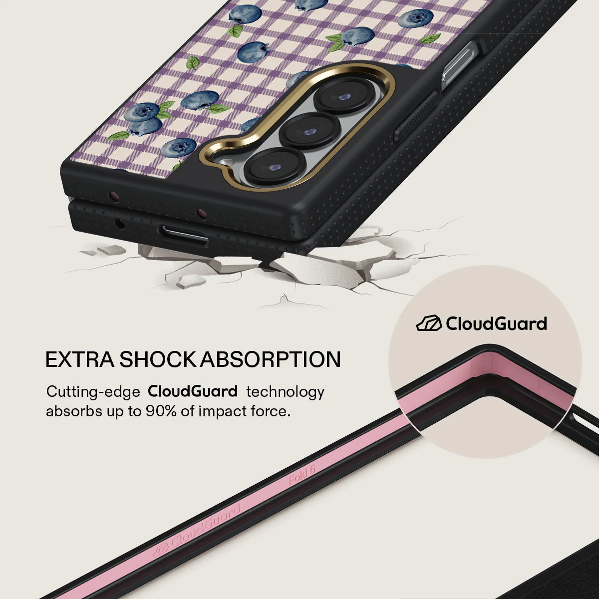 Blueberry Muffin - Samsung Galaxy Z Fold 6 Case - Image 3
