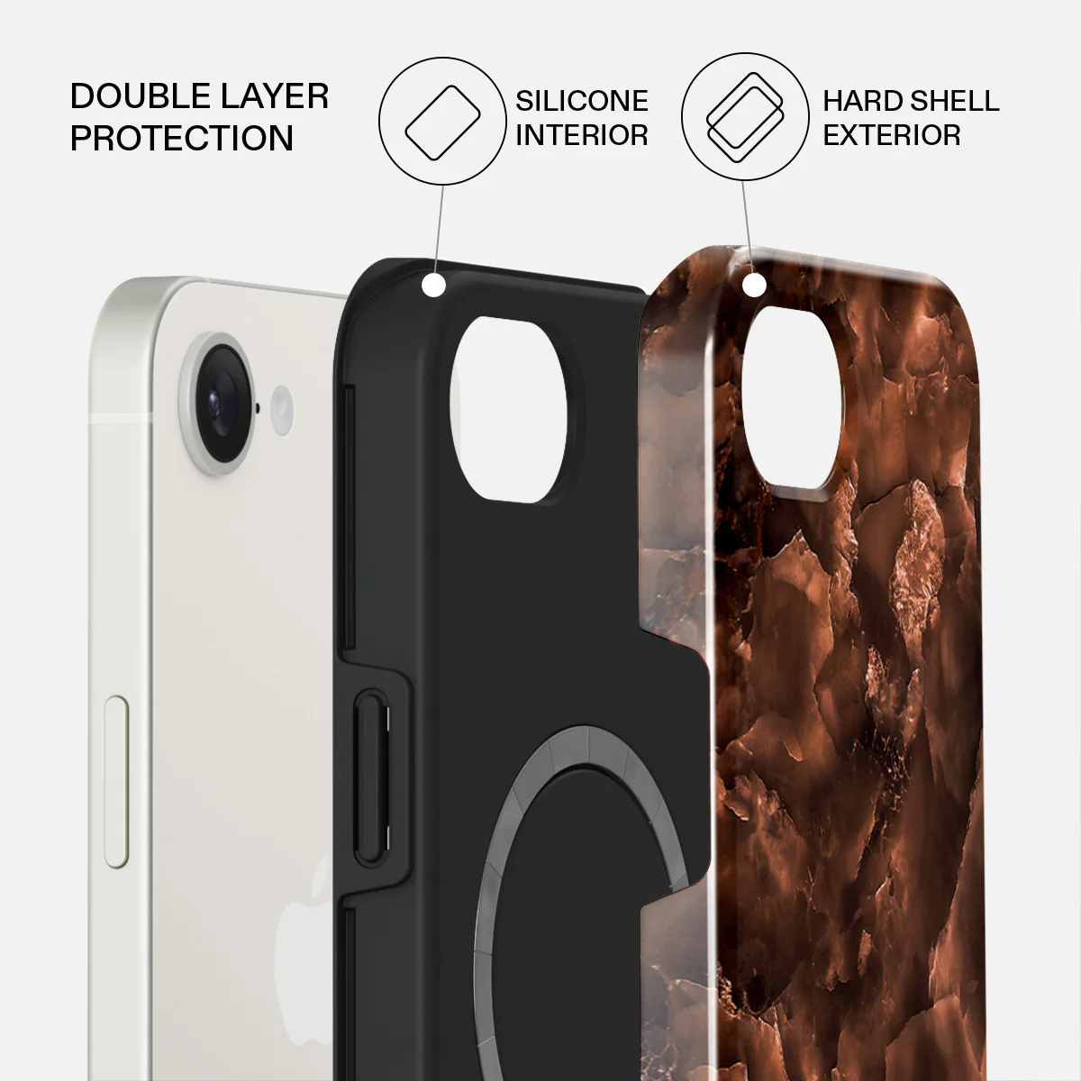 Toasted Chestnut - Brown iPhone 17e Case - Image 2