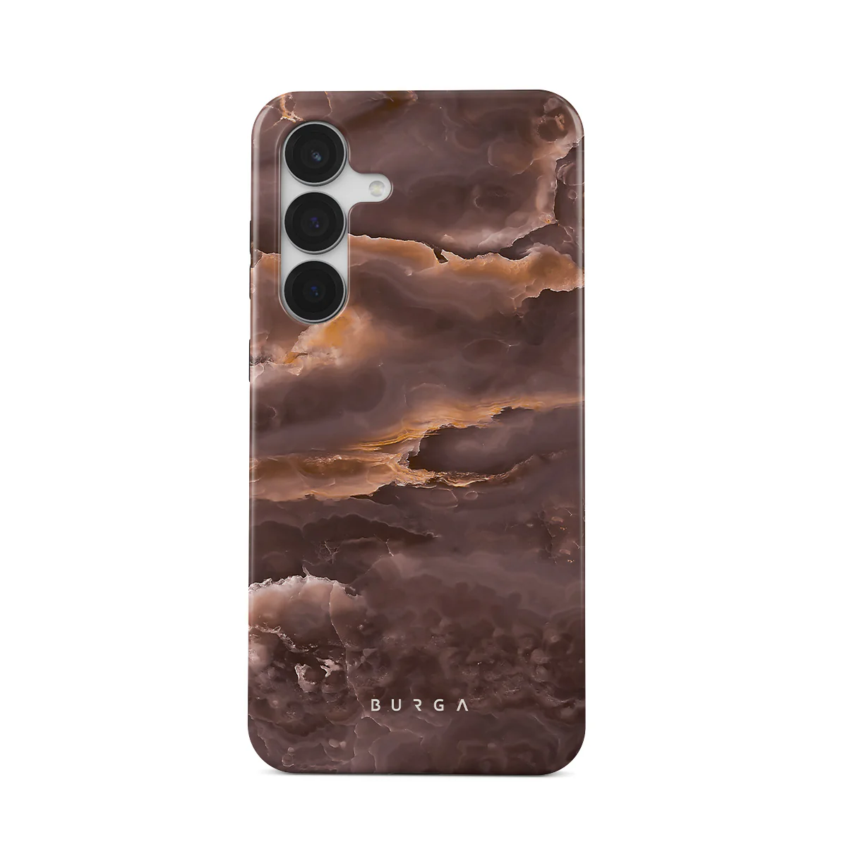 Fire Wood - Brown Marble Samsung Galaxy S25 FE Case