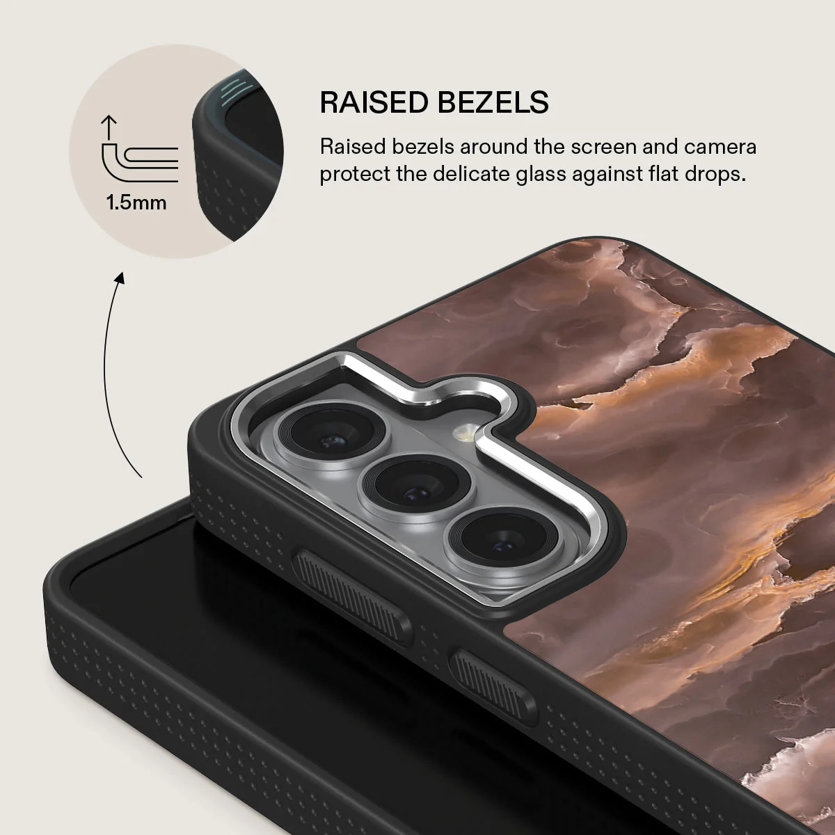 Fire Wood - Brown Marble Samsung Galaxy S26 Case - Image 22