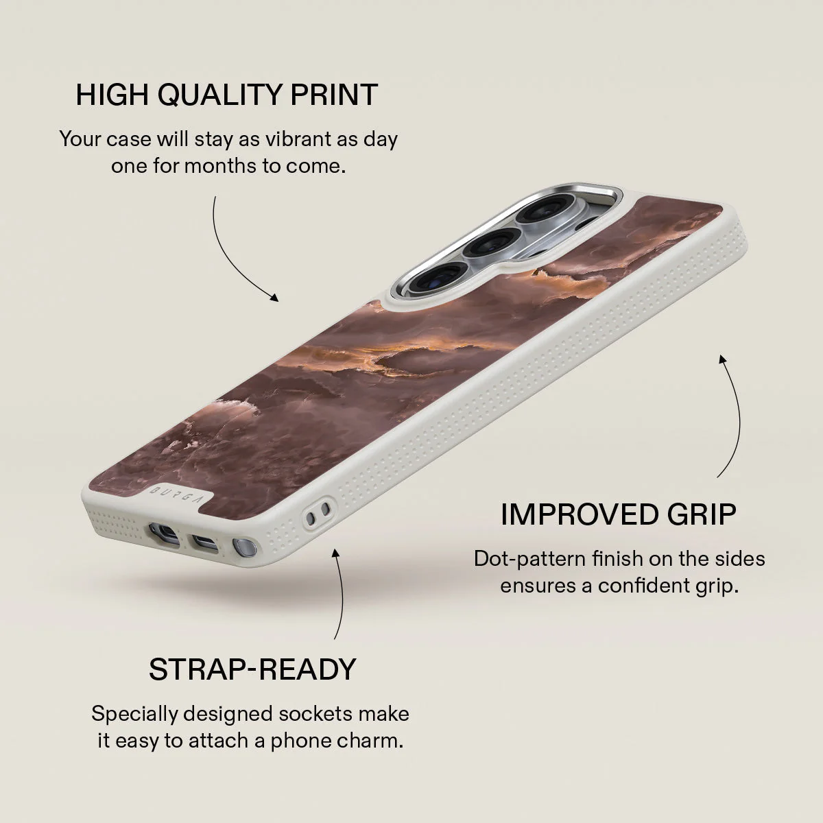 Fire Wood - Brown Marble Samsung Galaxy S26 Ultra Case - Image 37