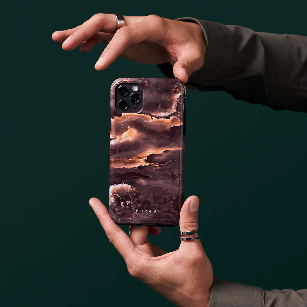 Fire Wood - Brown Marble Samsung Galaxy S26 Ultra Case - Image 43