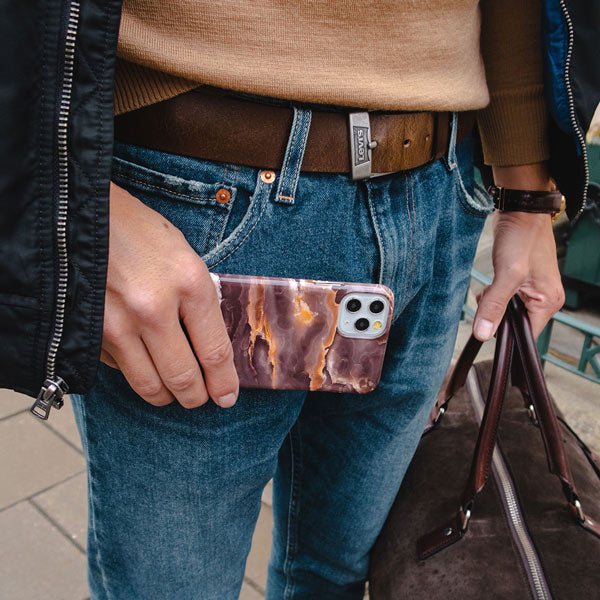 Fire Wood - Brown Marble Samsung Galaxy S26 Ultra Case - Image 46