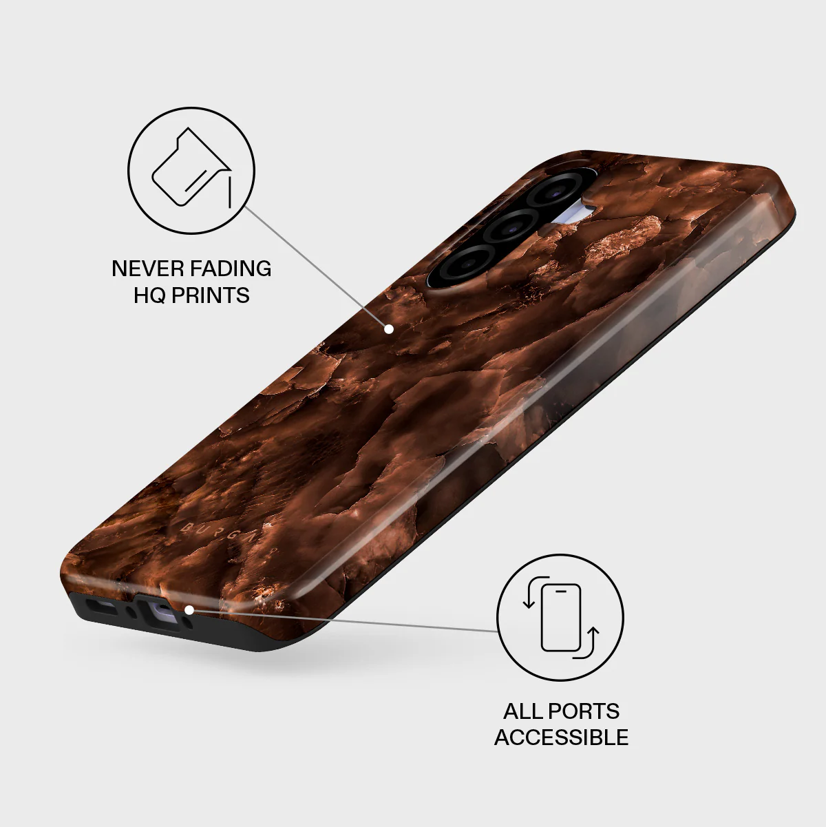 Toasted Chestnut - Brown Samsung Galaxy A37 5G Case - Image 3