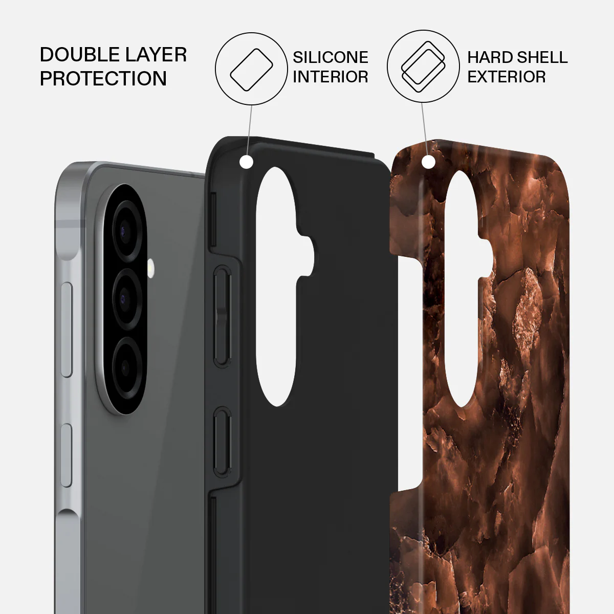 Toasted Chestnut - Brown Samsung Galaxy A57 5G Case - Image 2
