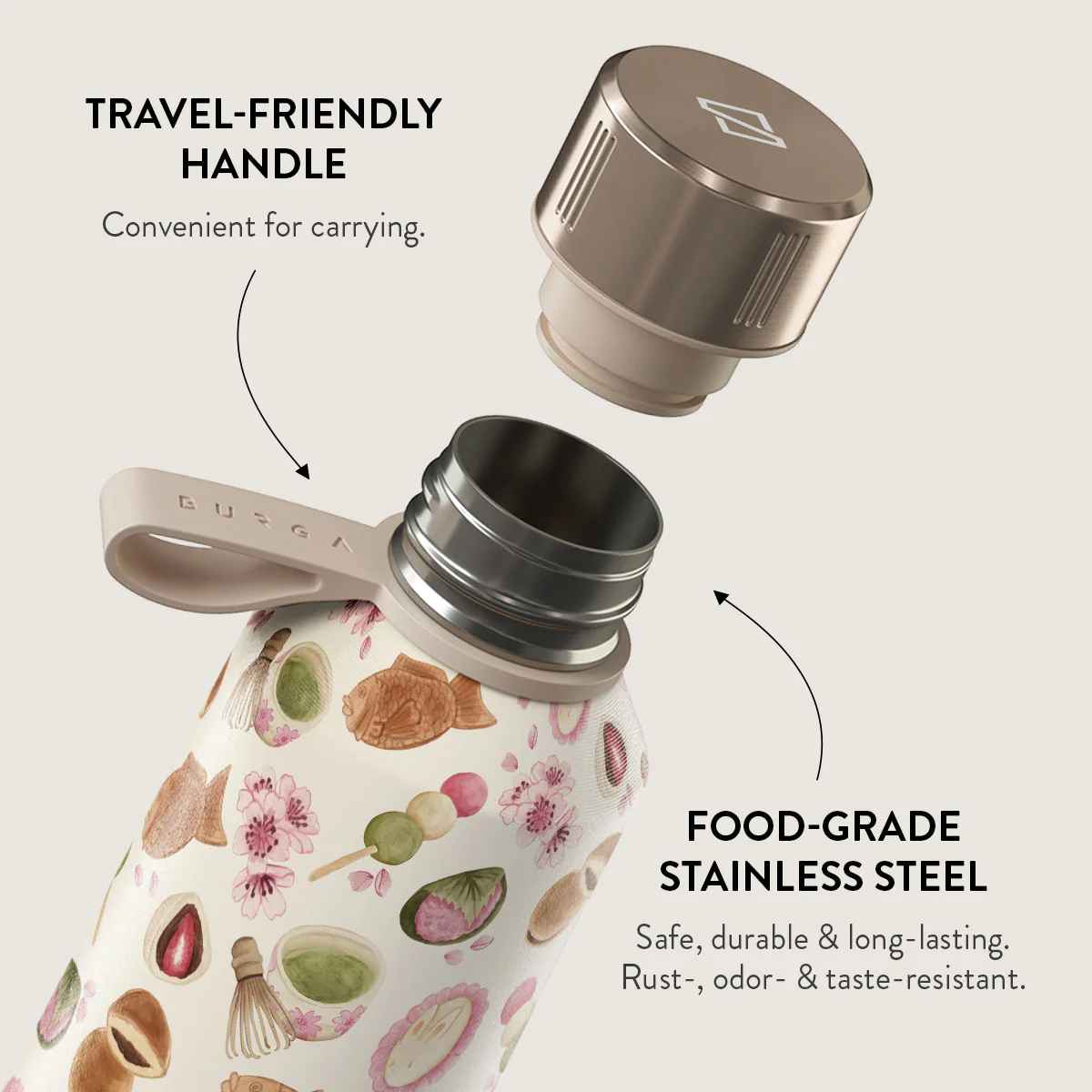 Café Haru - Water Bottle - Image 4