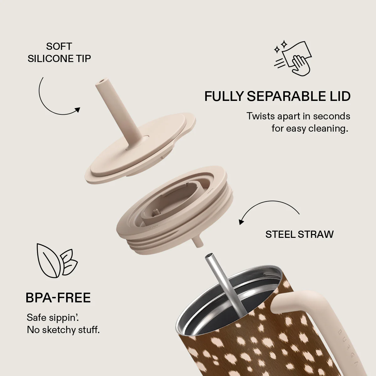 Cinnamon Roll - All Day Leakproof Tumbler - Image 6