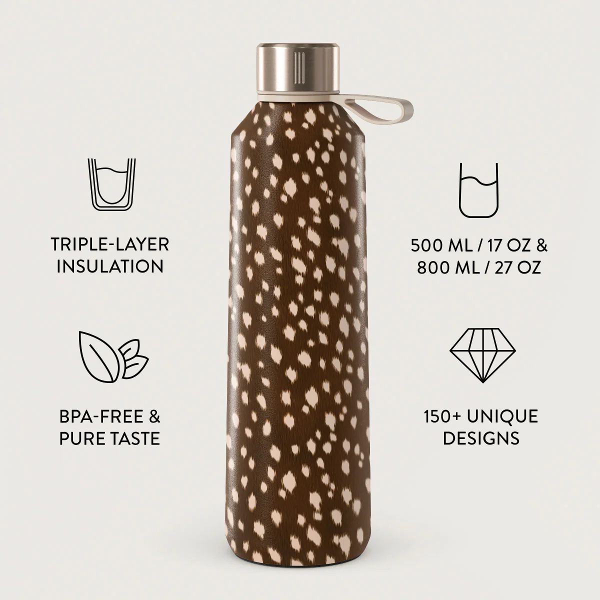 Cinnamon Roll - Water Bottle - Image 3