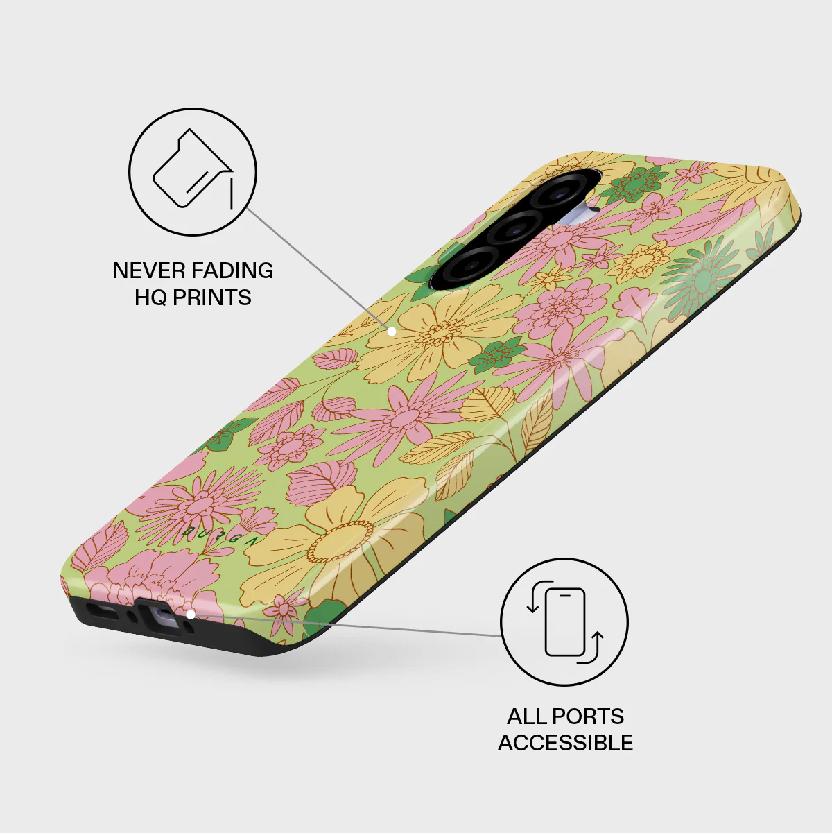 Amalfi Coast - Colorful Floral Samsung Galaxy A37 5G Case - Image 3