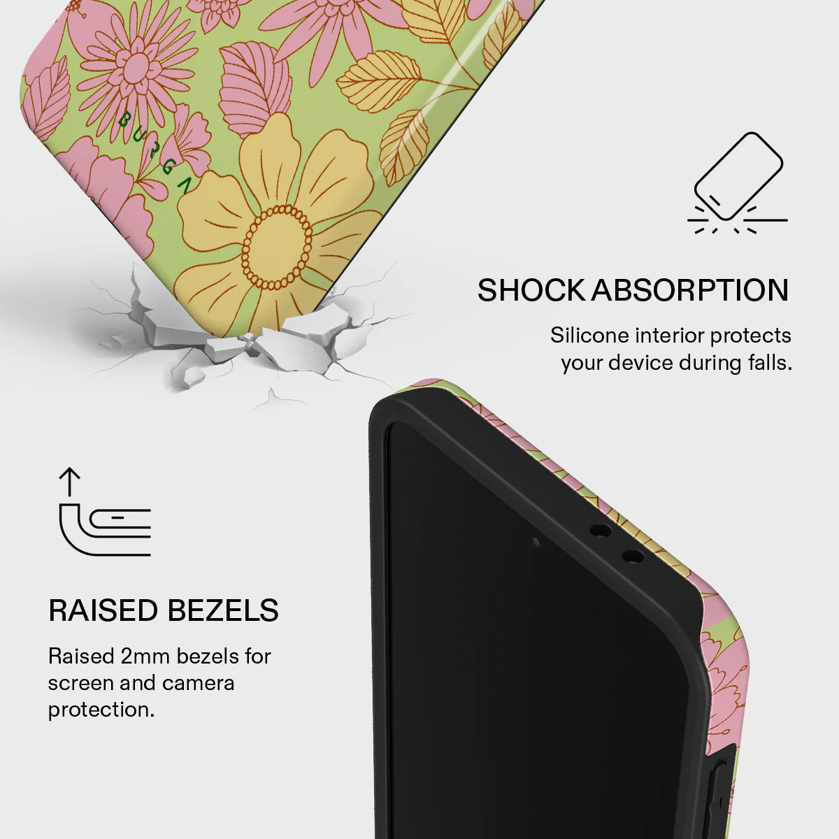 Amalfi Coast - Colorful Floral Samsung Galaxy A37 5G Case - Image 4