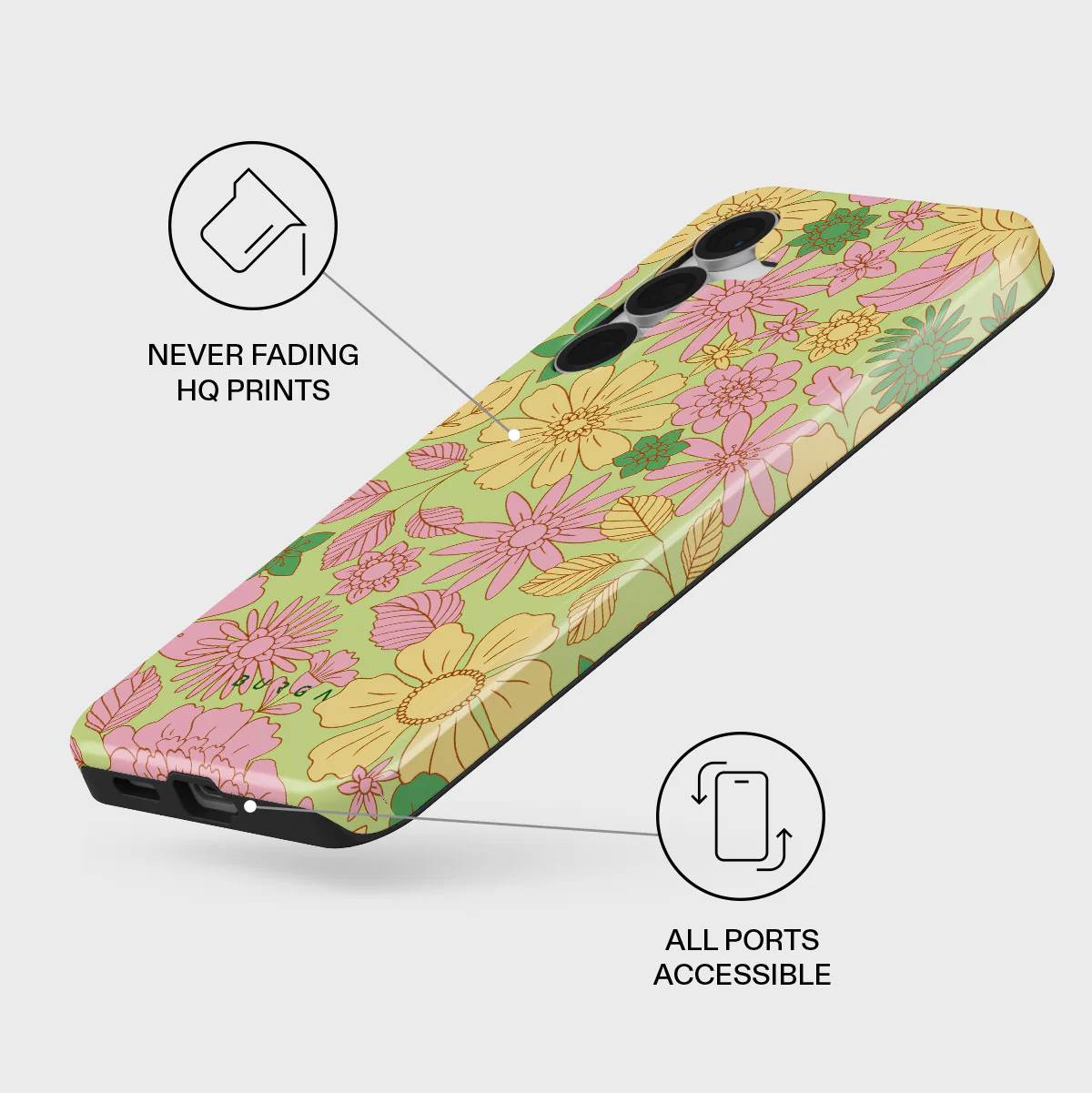Amalfi Coast - Colorful Floral Samsung Galaxy S25 FE Case - Image 3