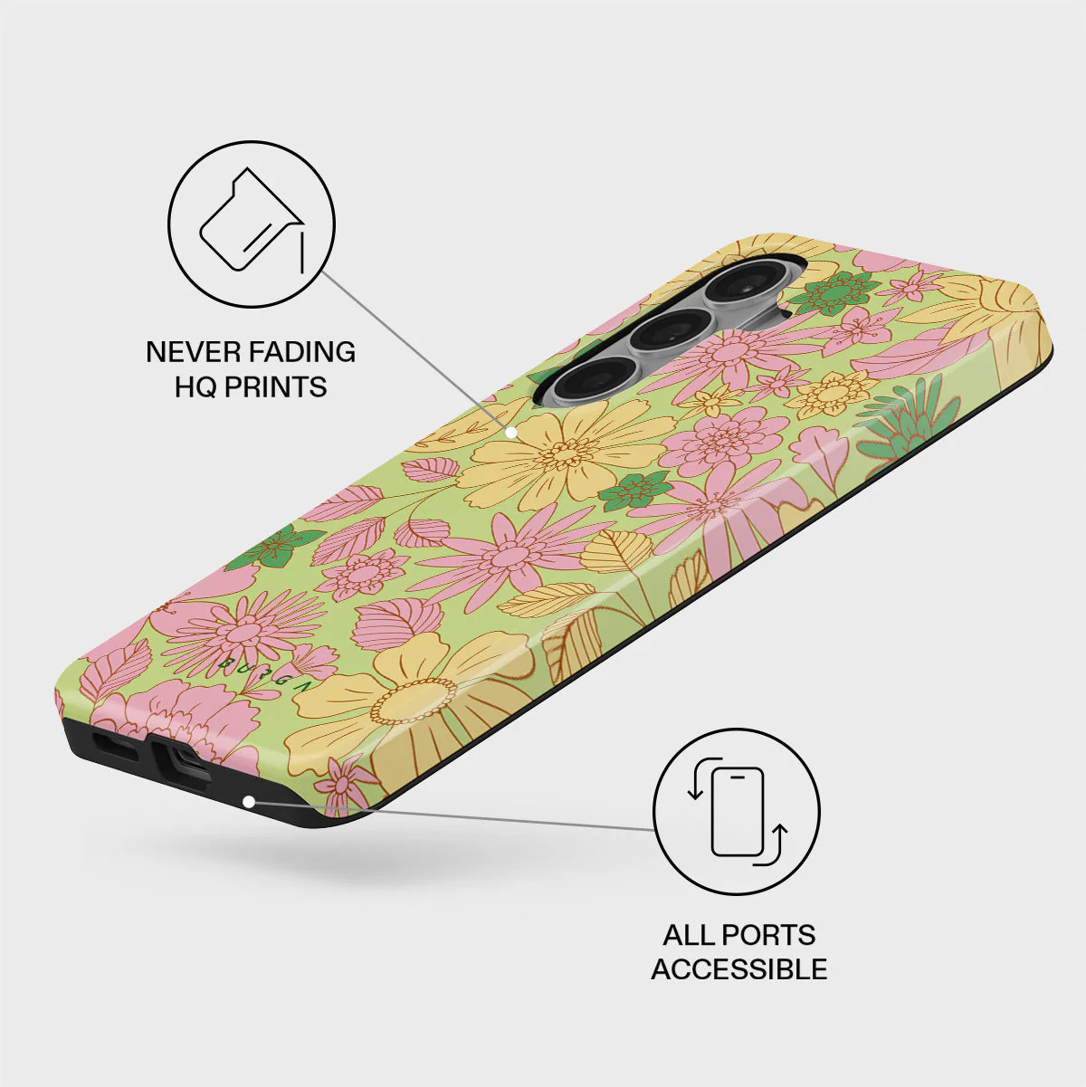 Amalfi Coast - Colorful Floral Samsung Galaxy S26 Case - Image 3