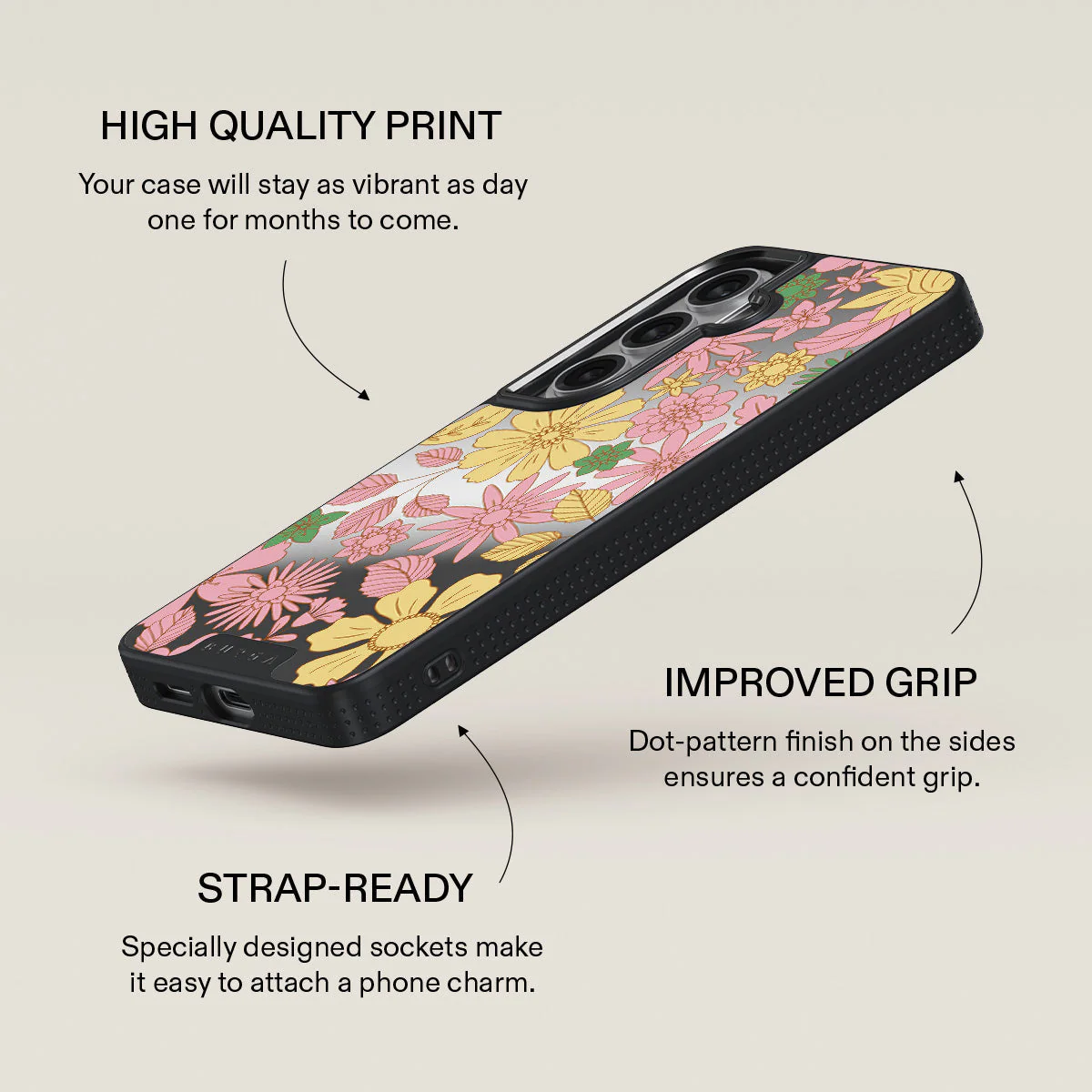 Amalfi Coast - Colorful Floral Samsung Galaxy S26 Case - Image 53