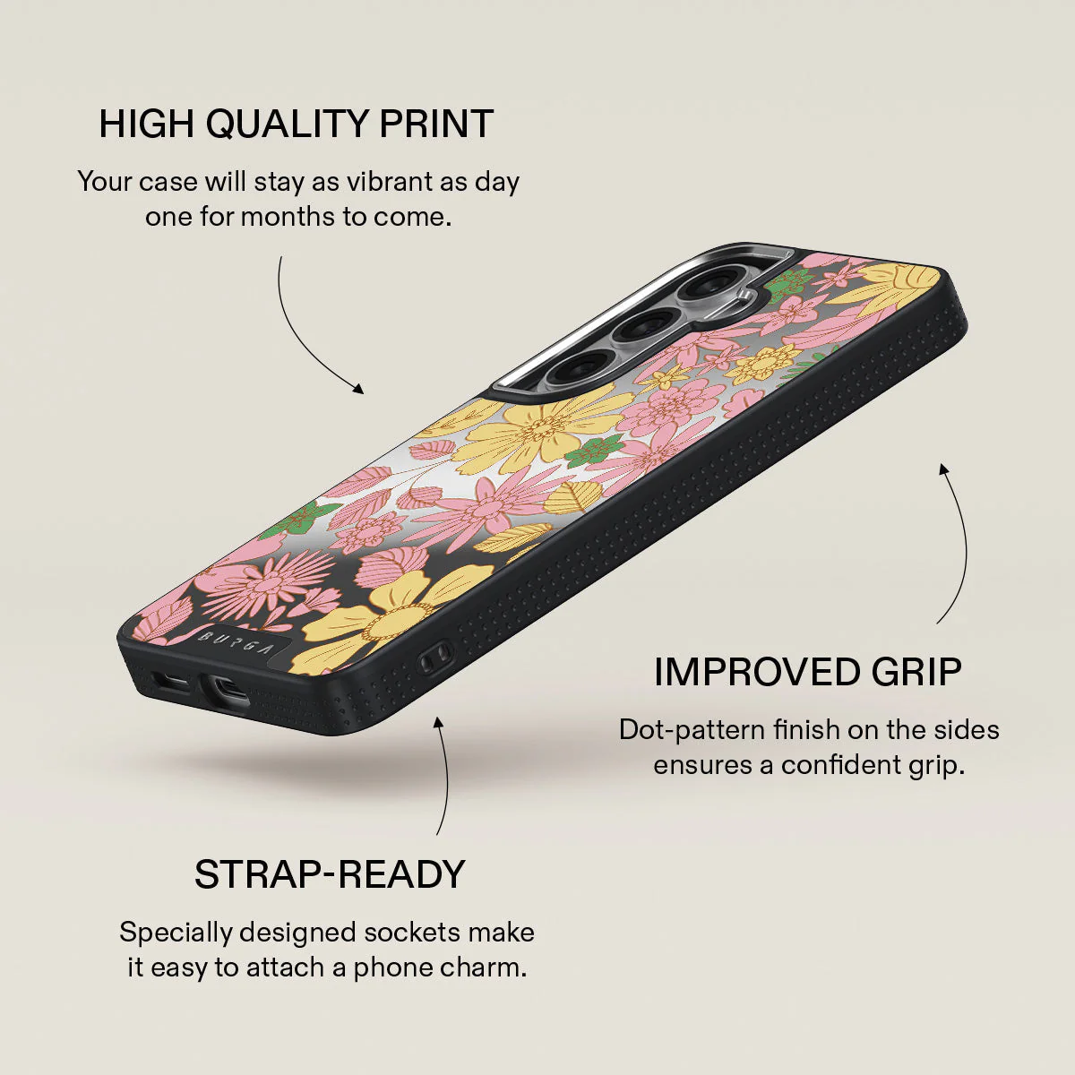 Amalfi Coast - Colorful Floral Samsung Galaxy S26 Case - Image 61