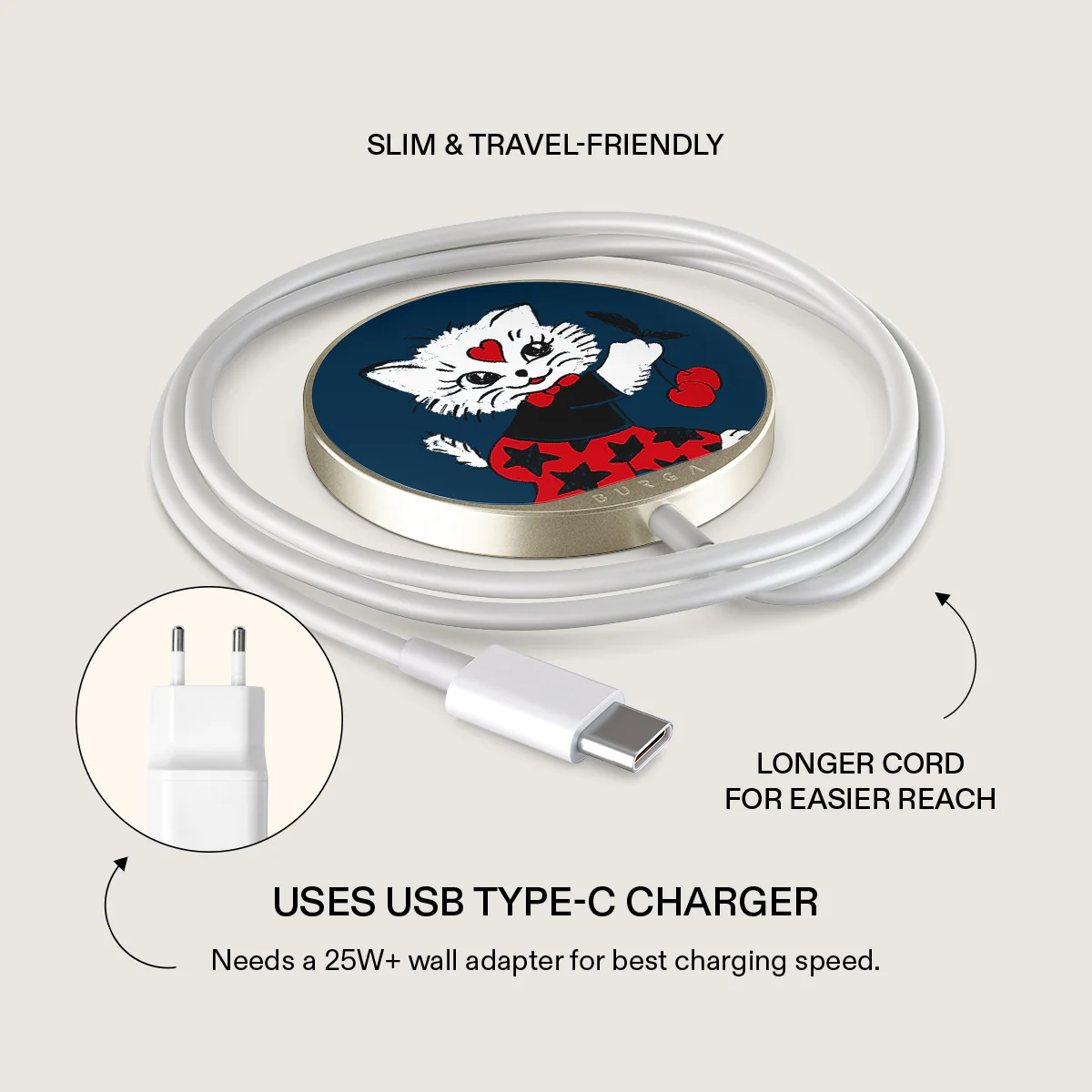 Crossed Path - Magnetic Wireless Charger - Image 3