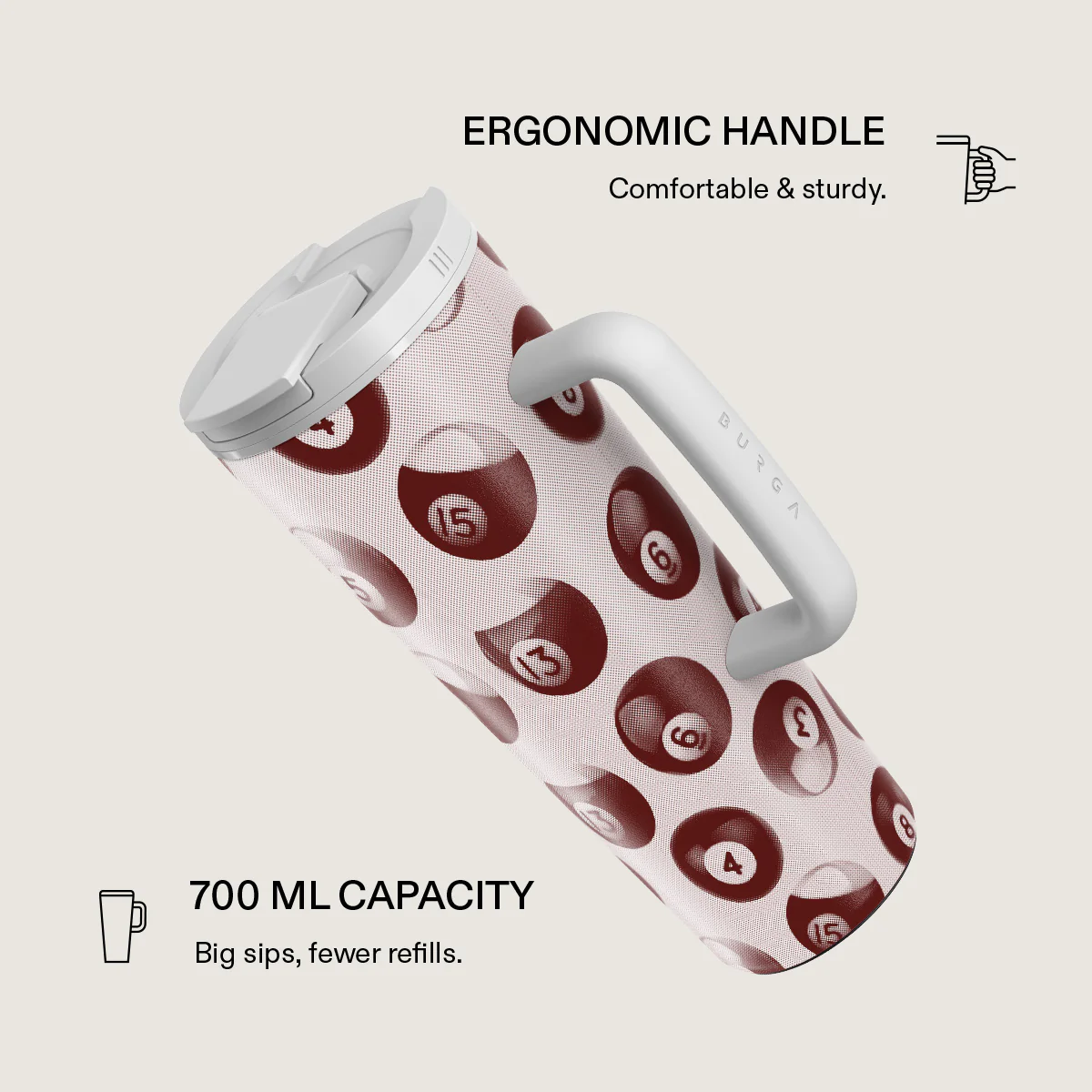 Cue - EasyGrip Travel Mug - Image 2