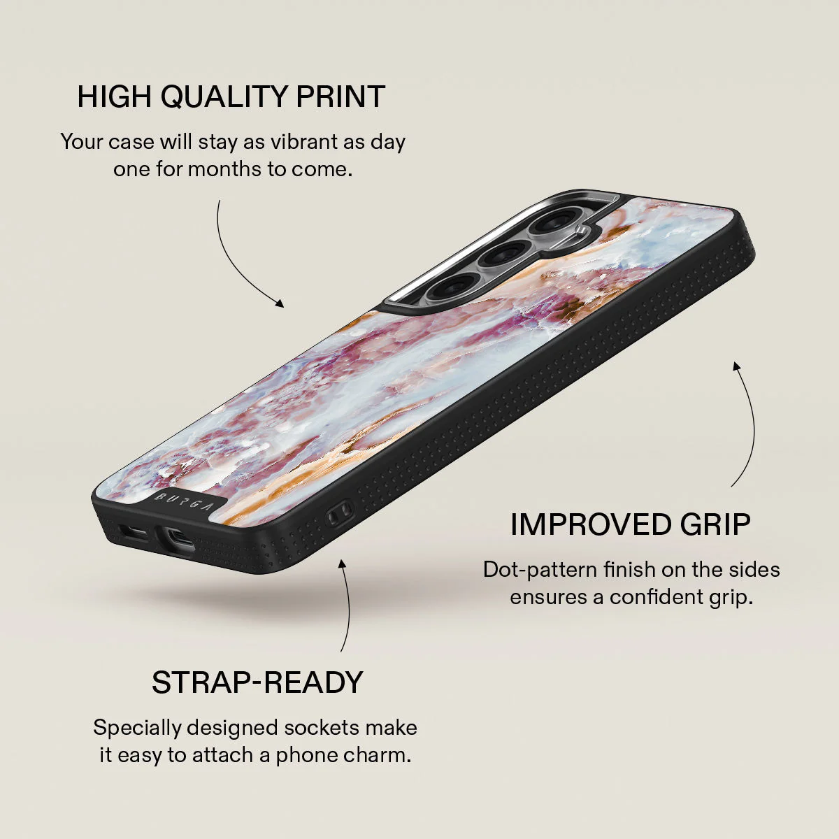 Frozen Leaves - Cute Marble Samsung Galaxy S26 Case - Image 23