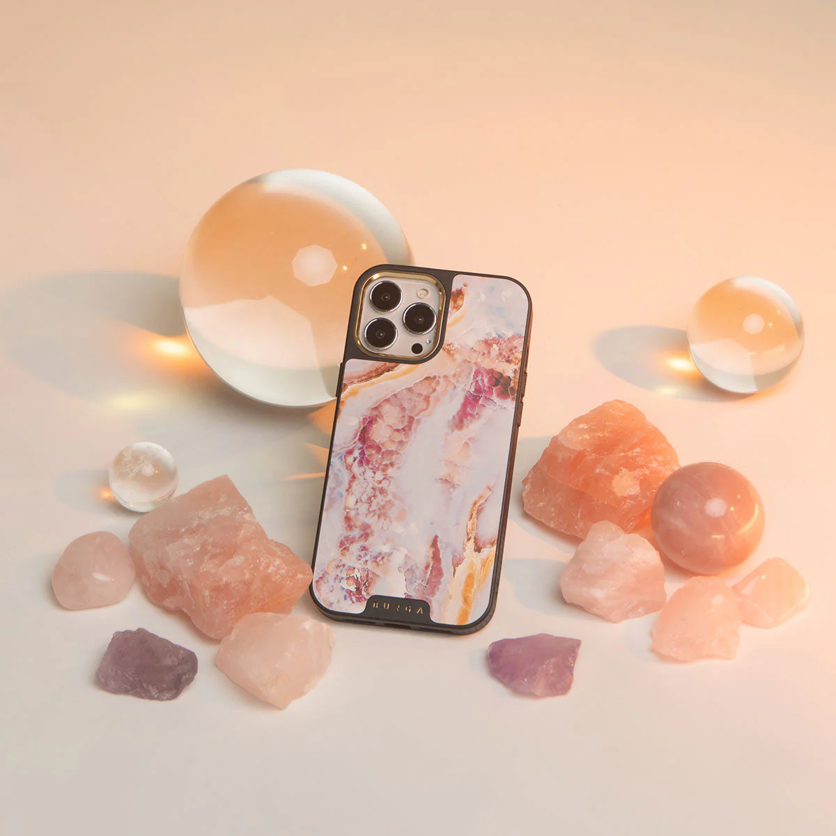 Frozen Leaves - Cute Marble Samsung Galaxy S26 Case - Image 47