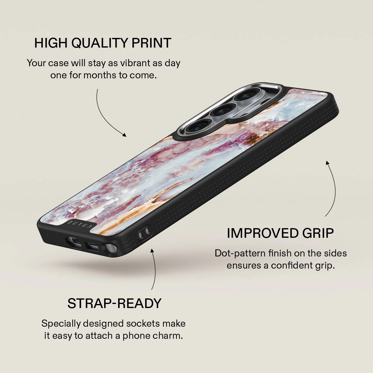 Frozen Leaves - Cute Marble Samsung Galaxy S26 Ultra Case - Image 23